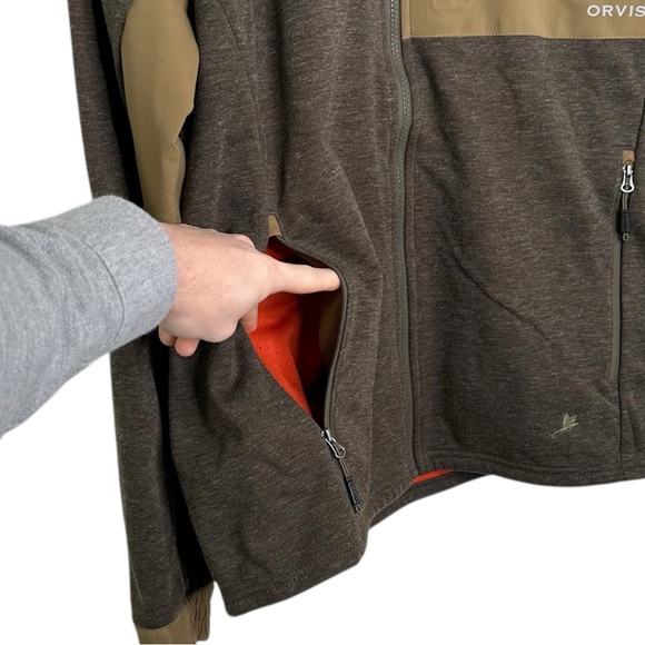 Orvis Zip Up Wool Blend Fleece Jacket - Picture 4 of 8